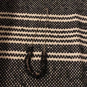 Black beaded necklace